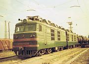 ВЛ80К - 638. ст. Купянск 30.08.1985.